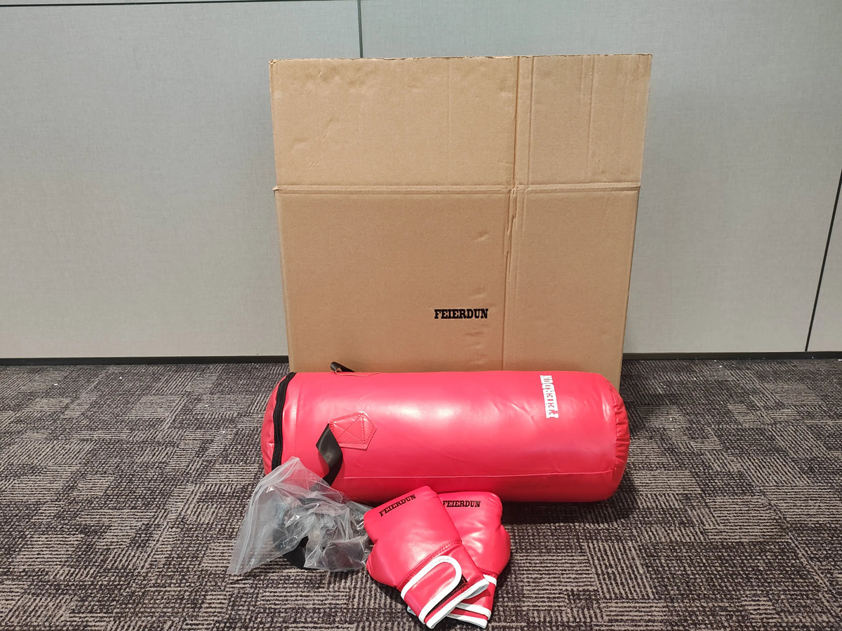 FEIERDUN Kids Punching Bag Set with Boxing Gloves