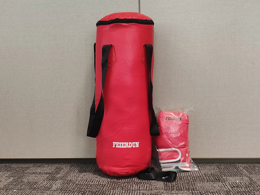 FEIERDUN Kids Punching Bag Set with Boxing Gloves