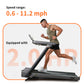 Running on a treadmill with an adjustable incline